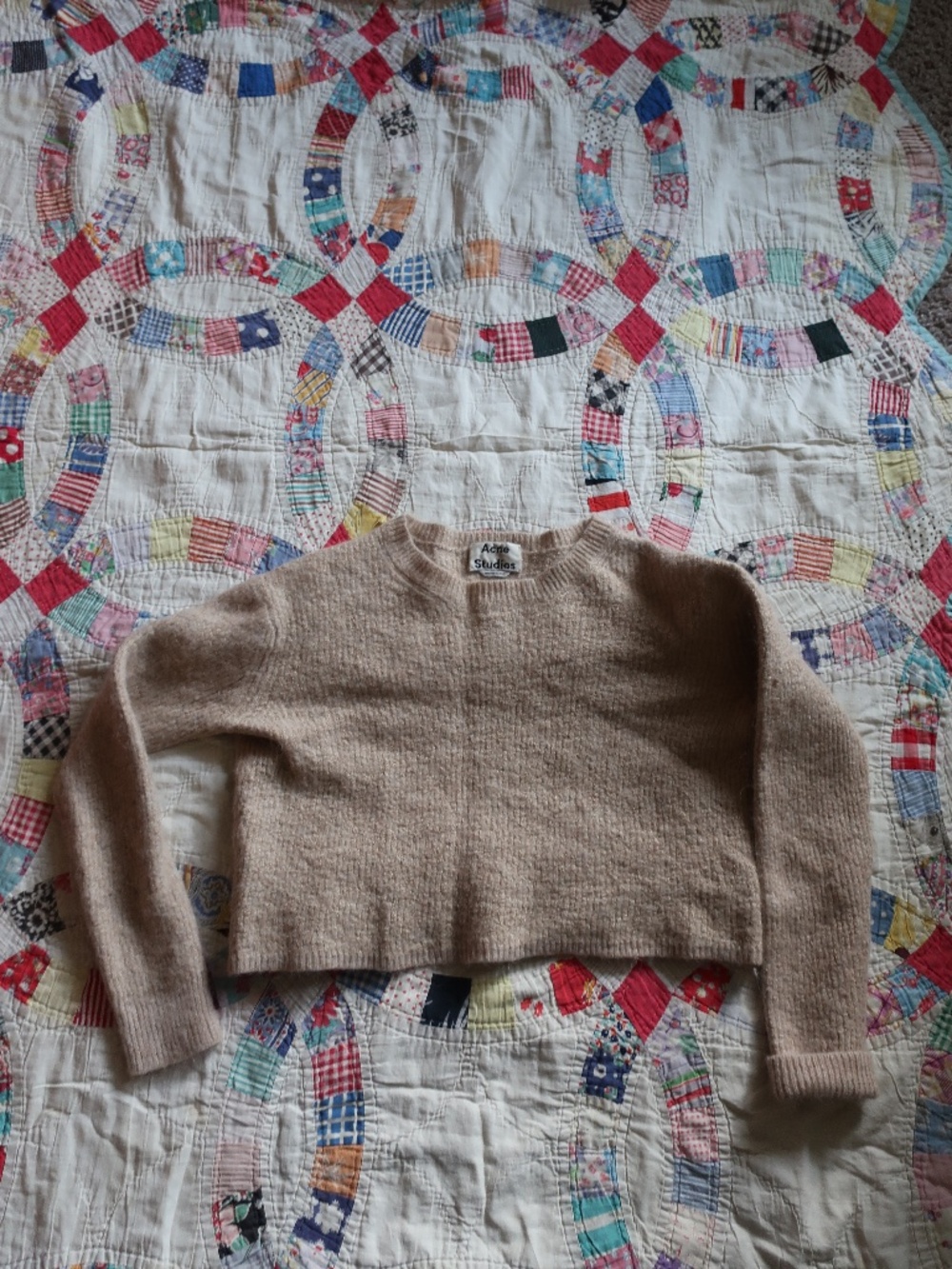Acne Alpaca cropped sweater